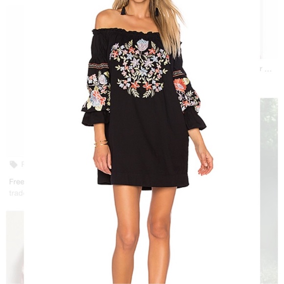 Free People Revolve Fleur du Jour Embroidered Dress Size XS - Picture 1 of 5